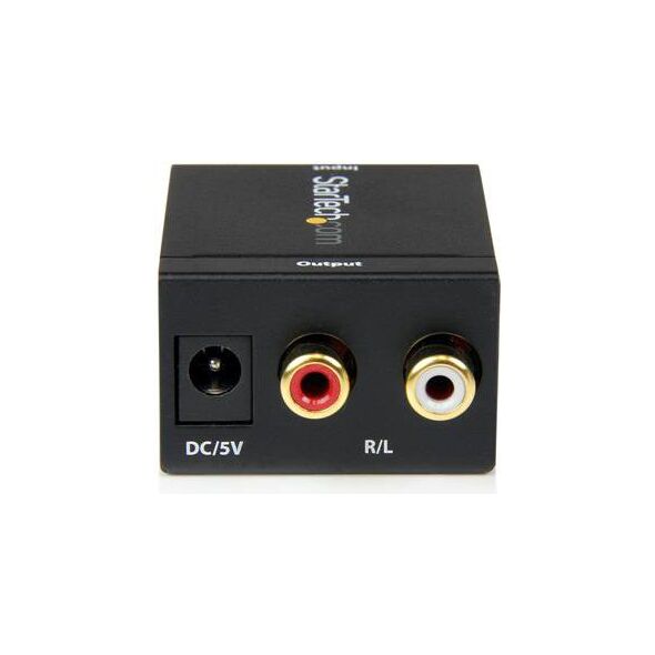 Adapter AV StarTech Toslink - RCA (Cinch) czarny (SPDIF2AA)