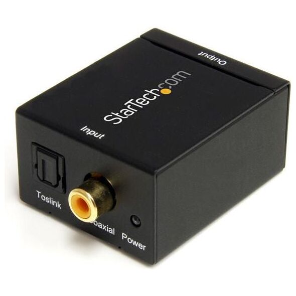 Adapter AV StarTech Toslink - RCA (Cinch) czarny (SPDIF2AA)