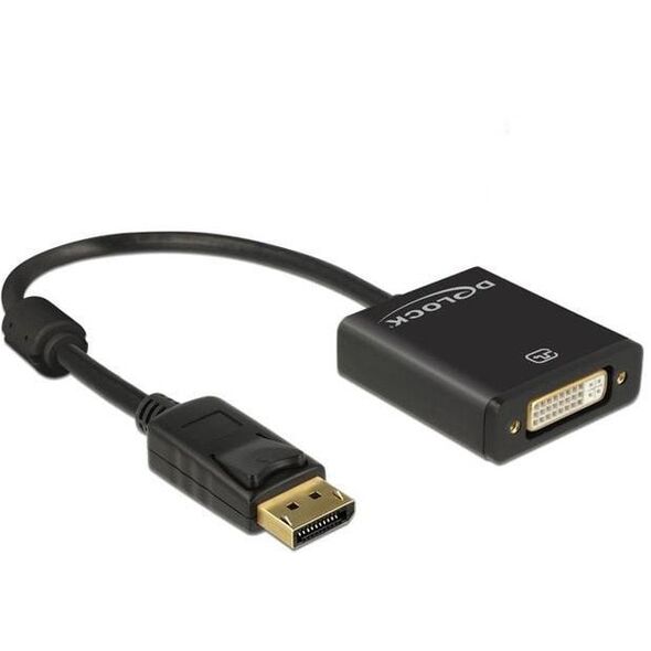 Adapter AV Delock DisplayPort - DVI-I czarny (62599)