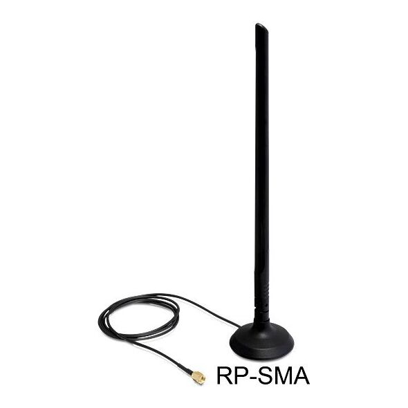 Antena Delock 802.11b/g/n, 6.5dBi, czarna - 88410