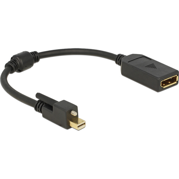 Adapter AV Delock DisplayPort Mini - DisplayPort czarny (62638)