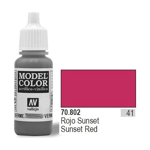 Vallejo Farba Nr41 Sunset Red Matt 17ml - 70802