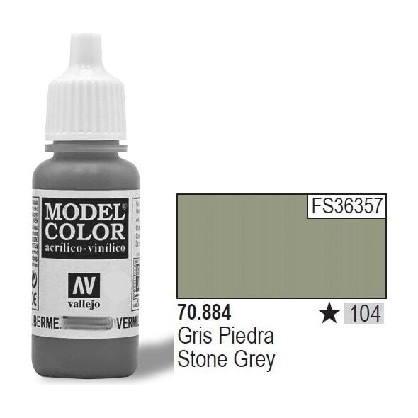 Vallejo Farba Nr104 Stone Grey Matt 17ml - 70884