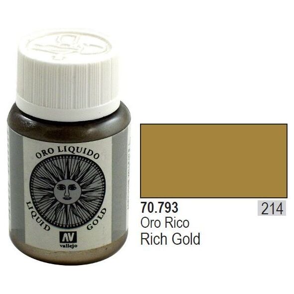 Vallejo Farba Nr214 Rich Gold 35ml - 70793