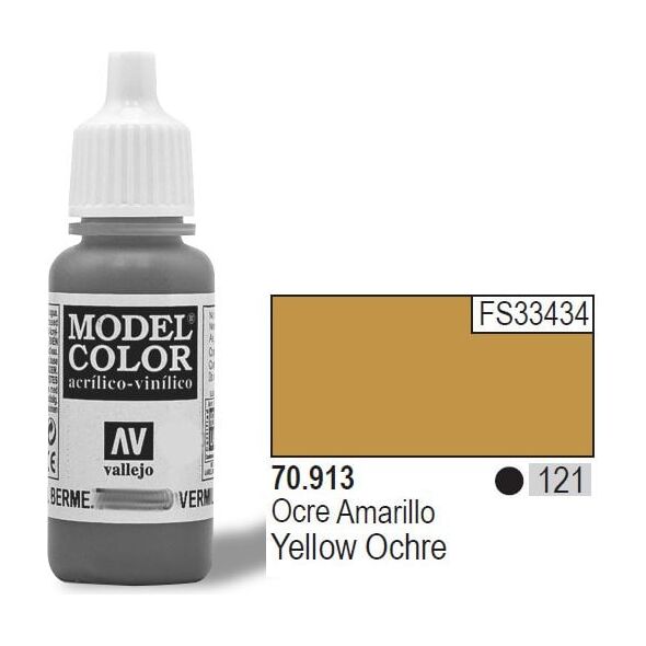 Vallejo VALLEJO Farba Nr121 Yellow Ochre 17ml - 70913