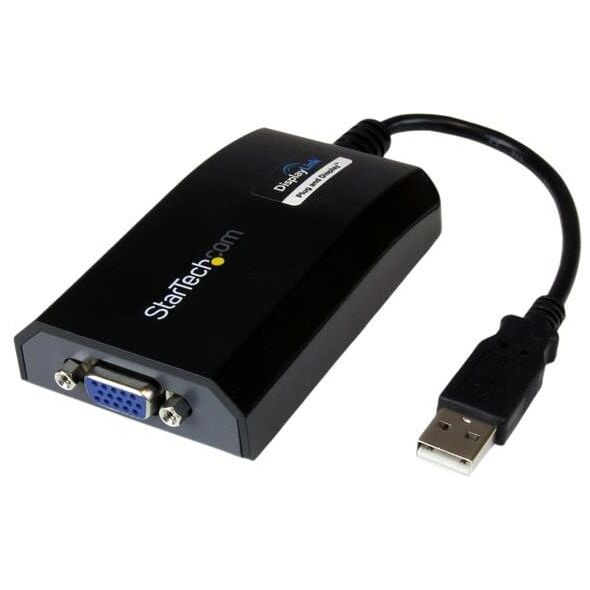 Adapter USB StarTech USB - VGA Czarny  (USB2VGAPRO2)