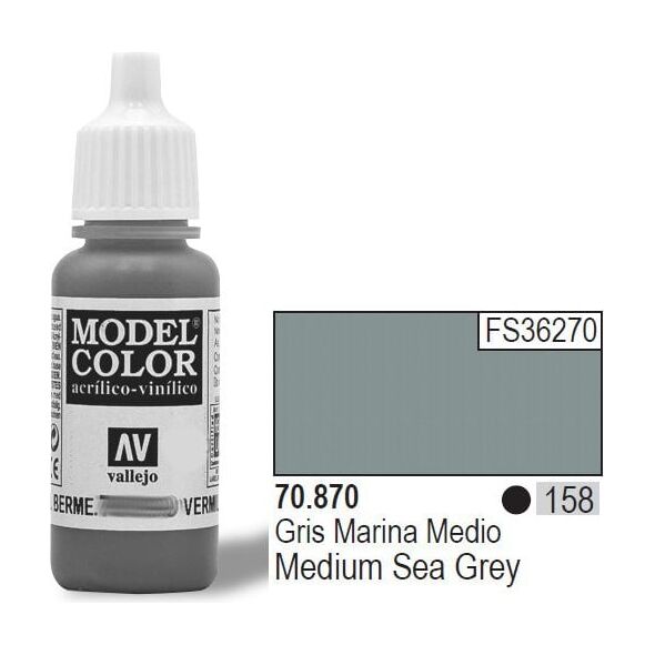 Vallejo Farba Nr158 Medium Seagrey 17ml - 70870