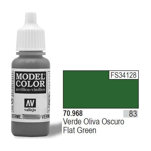 Vallejo VALLEJO Farba Nr83 Flat Green Matt 17ml - 70968