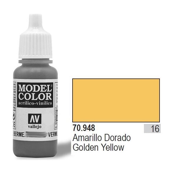 Vallejo Farba Nr16 Golden Yellow 17ml - 70948