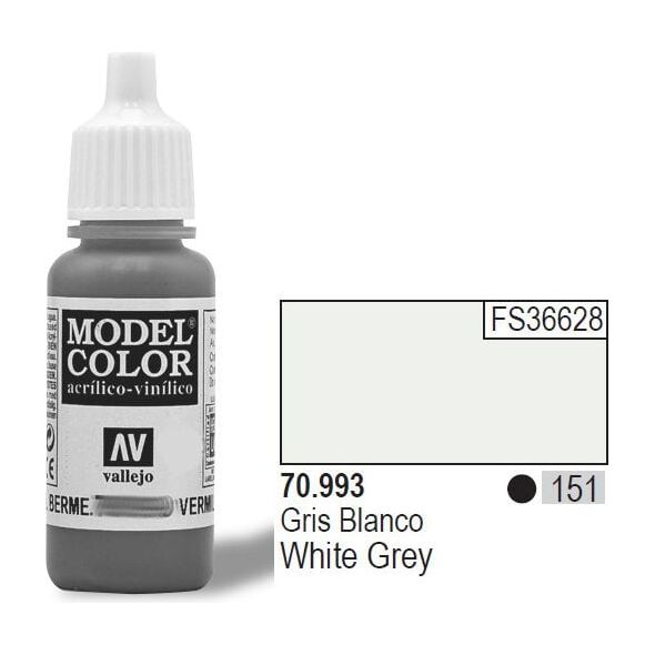 Vallejo Farba Nr151 White Grey Matt 17ml - 70993