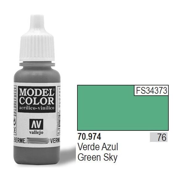 Vallejo Farba Nr76 Green Sky Matt 17ml - 70974