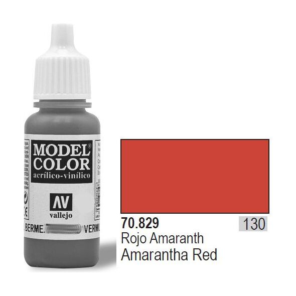Vallejo Farba Nr130 Amaranth Red 17ml - 70829
