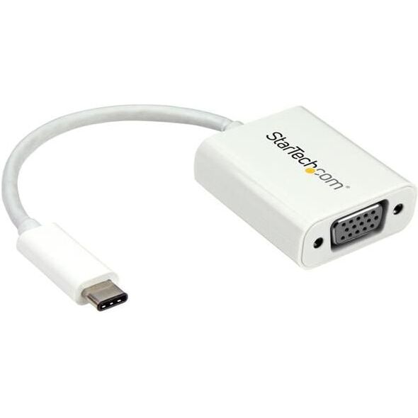 Adapter USB StarTech USB-C - VGA Biały  (CDP2VGAW)