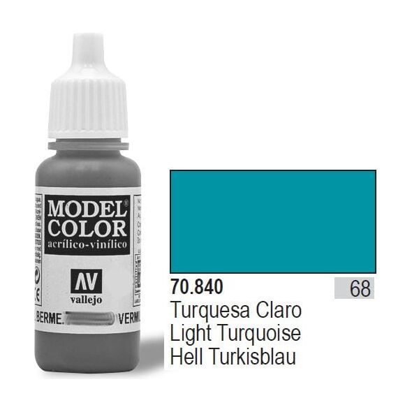 Vallejo Farba Nr68 Light Turquoise 17ml - 70840
