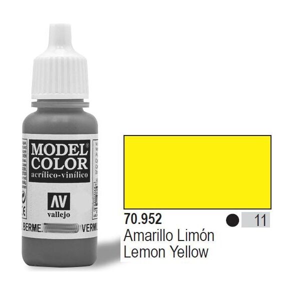 Vallejo Farba Nr11 Lemon Yellow 17ml - 70952