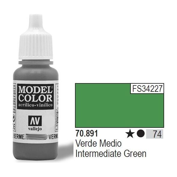 Vallejo Farba Nr74 Intermed. Green 17ml - 70891