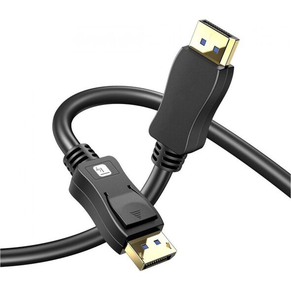 Kabel Techly Techly Kabel DisplayPort 2.1 4K*120Hz 54G 3m Czarny DP-DP M/M
