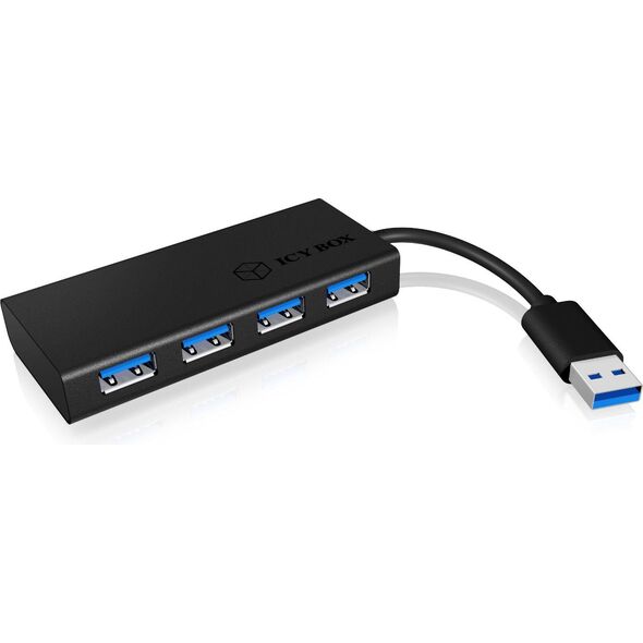 HUB USB Icy Box 4x USB-A 3.0 (IB-AC6104-B)
