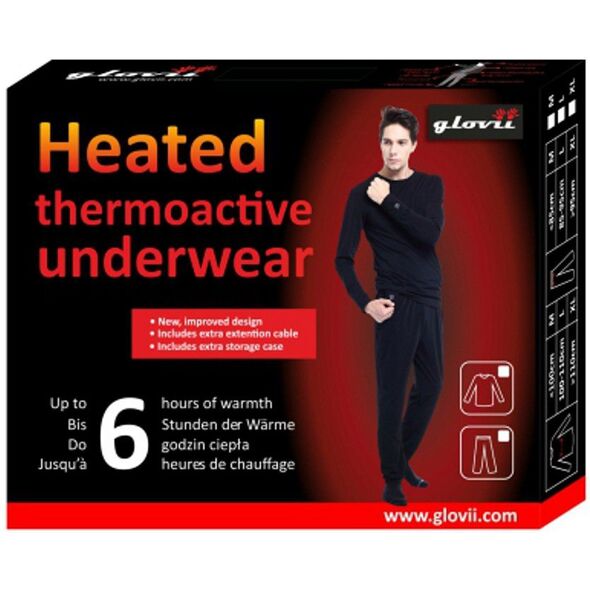 Glovii Spodnie ogrzewane termoaktywne, L (GP1L)