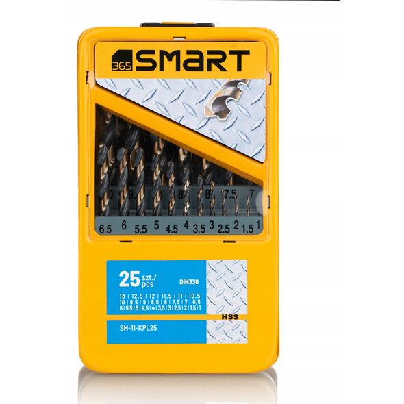 Wiertło Smart kpl wierteł hss do metalu 25 szt. 11-KPL25