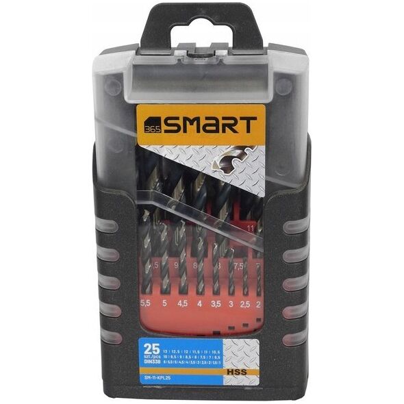 Wiertło Smart kpl wierteł hss do metalu 25 szt. 11-KPL25