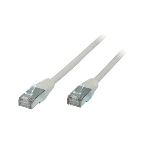 Patchcord F/UTP, Cat5e, 1m, szary