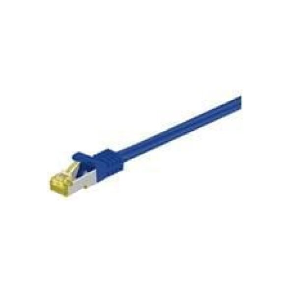 Patchcord S/FTP, Cat7, 3.00m, niebieski