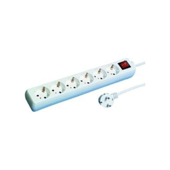 Listwa zasilająca REV 6 gniazd 1.4 m biała (512360555)