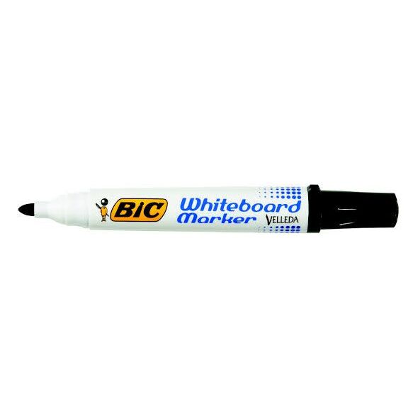 Bic MARKER SUCHOŚCIERALNY BIC VELLEDA ECOLUTIONS 1701 CZARNY OKRĄGŁA KOŃCÓWKA PUDELKO 12 SZT 1199170109
