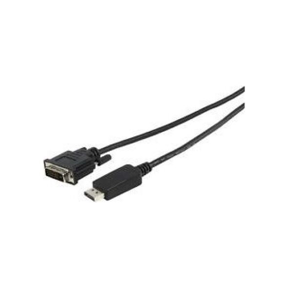Kabel Fujitsu DisplayPort - DVI-D 0.4m czarny (S26391-F6055-L270)