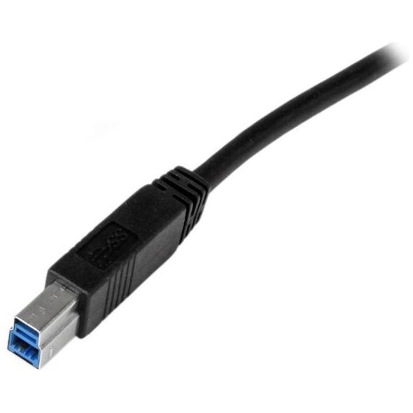 Kabel USB StarTech USB-A - USB-B 1 m Czarny (USB3CAB1M)