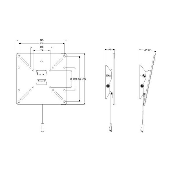MultiBrackets Uchwyt ścienny M VESA 15'' - 40''