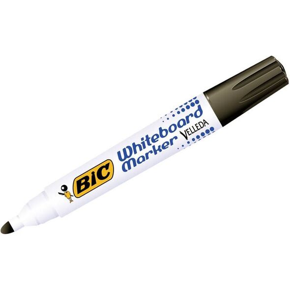 Bic MARKER SUCHOŚCIERALNY BIC VELLEDA ECOLUTIONS 1701 CZARNY OKRĄGŁA KOŃCÓWKA PUDELKO 12 SZT 1199170109
