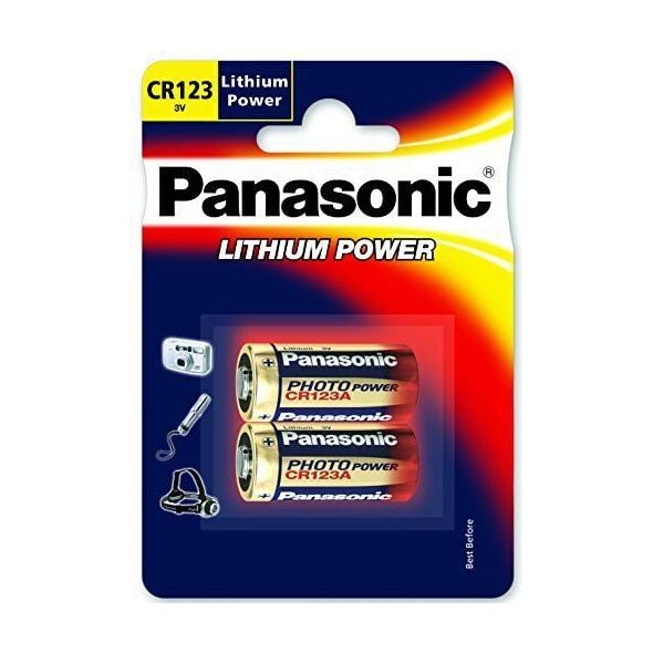 Panasonic Bateria Lithium Power CR123 1400mAh 2 szt.
