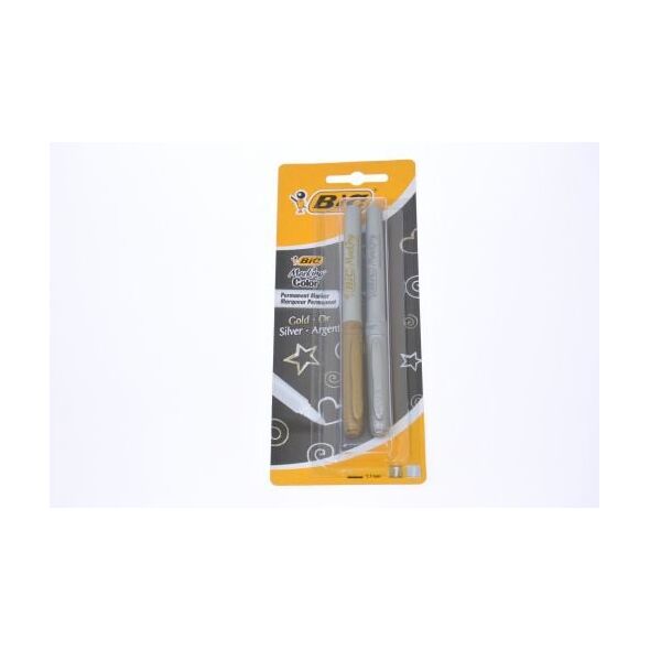 Bic MARKER PERMANENTNY BIC MARKING ZŁOTY SREBRNY BLISTER 2 SZT - 900340