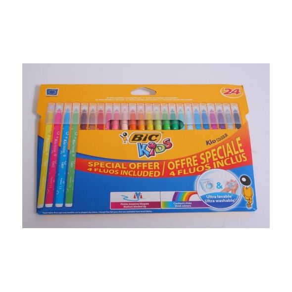 Bic Flamastry Kid Couleur Fluo 24 kolory