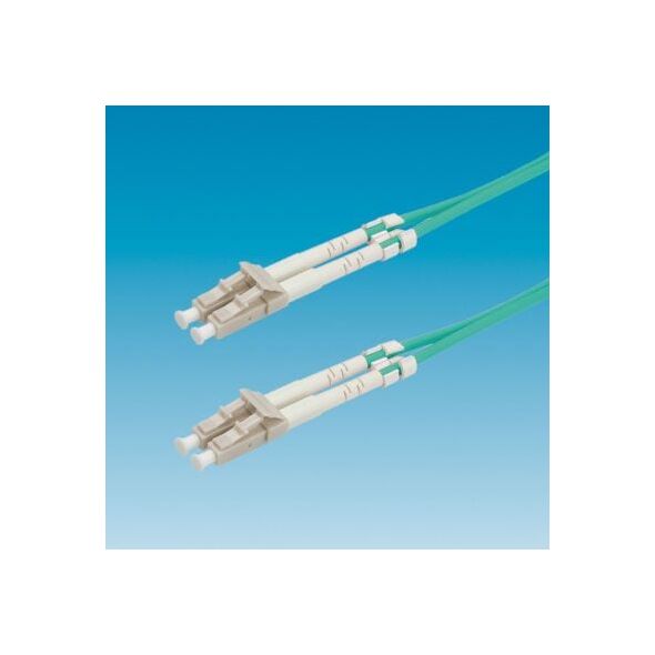 Roline Patchcord światłowodowy 50/125 LC-LC OM3 turkus 10m (21.15.8708)