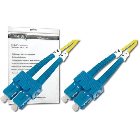 Digitus Światłowód krosowy, duplex SM 9/125 OM2 SC-SC 1m 15 LGW (DK-2922-01)