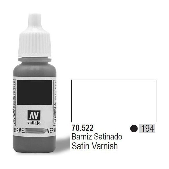 Vallejo Lakier Nr194 Satin Varnish 17ml