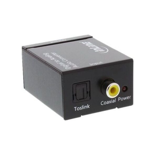 Adapter AV InLine Toslink - RCA (Cinch) czarny (65002)