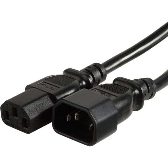 Kabel zasilający InLine IEC C13 - C14 5m czarny (16635)