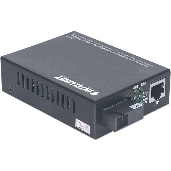 Konwerter światłowodowy Intellinet Network Solutions Dwukierunkowy Media Konwerter WDM Gigabit Jednomdowy (545068)