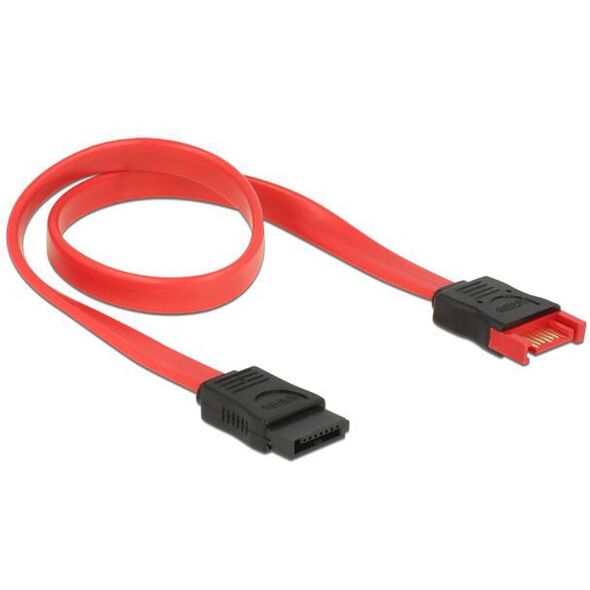 Delock SATA - SATA, 0.3m, Czerwony (83953)