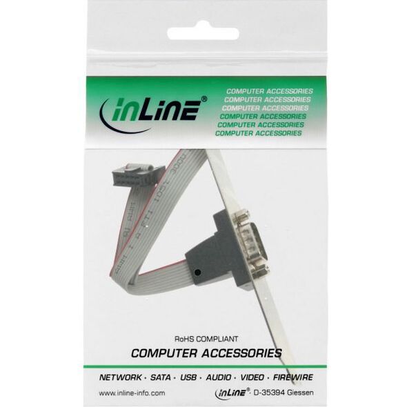 InLine Śledź COM1 DB9 męski - 10 Pin (33208B)