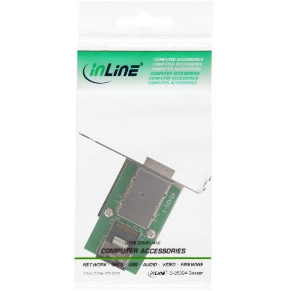 InLine SAS Low Profile Adapter Bracket external SFF-8088 - wewnętrzny SFF-8087 (27650)
