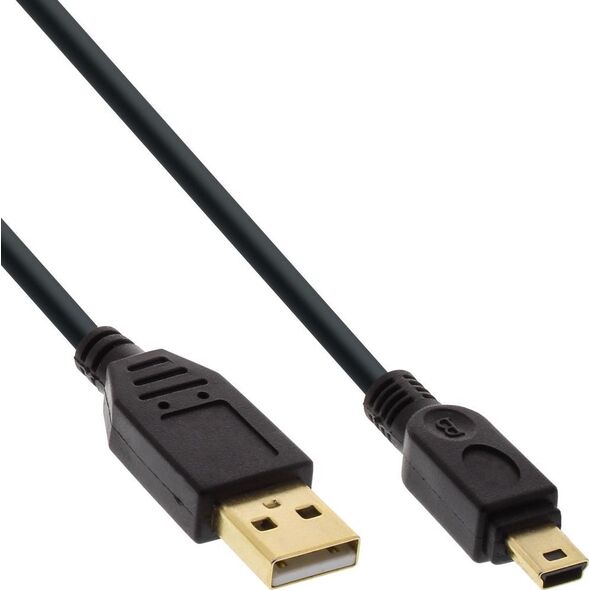 Kabel USB InLine USB-A - miniUSB 3 m Czarny (31830P)