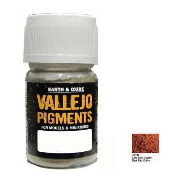 Vallejo Pigment Dark Red Ocre 73107