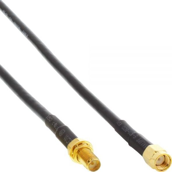 InLine Antenowy (F) 1m czarny (40861)