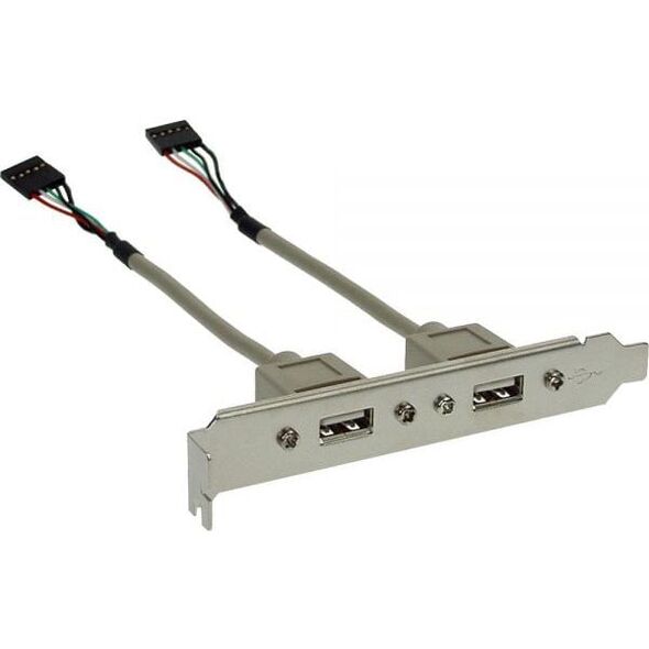 InLine Śledź 2x USB 2.0 Typ A żeński (33390)