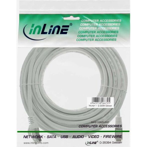 InLine Patchcord SF/UTP Cat.5e, biały 30m (72530W)